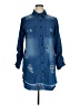 Thrill Blue 3/4 Sleeve Button-Down Shirt Size 1X - photo 1