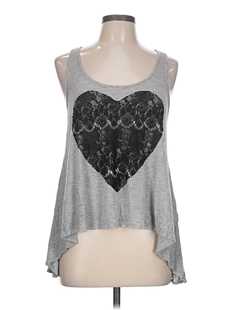 Pre-owned Romeo & Juliet Couture Tank Top Silver Sweetheart Neckline Tops