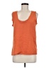 Three Dots 100% Cotton Orange Sleeveless Top Size M - photo 1