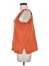 Three Dots 100% Cotton Orange Sleeveless Top Size M - photo 5