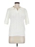Unbranded 100% Acrylic Ivory Short Sleeve Blouse Size M - photo 1
