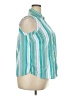 White Stag Stripes Teal Sleeveless Blouse Size 2X - photo 4
