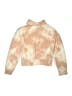 Active by Old Navy 100% Polyester Tie-dye Tan Pink Turtleneck Sweater Size 14 - 16 - photo 2