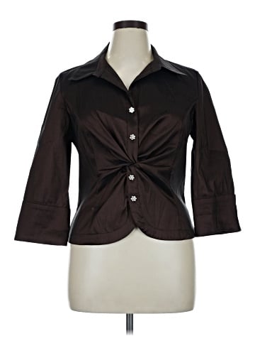 Cachet 3/4 Sleeve Button-Down Shirt (view 1)