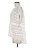 BCBGMAXAZRIA Ivory Short Sleeve Blouse Size M - photo 5