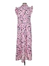 Mud Pie 100% Polyester Animal Print Pink Casual Dress Size S - photo 2