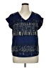 Atmosphere 100% Polyester Blue Short Sleeve Blouse Size 16 - photo 1