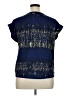 Atmosphere 100% Polyester Blue Short Sleeve Blouse Size 16 - photo 2