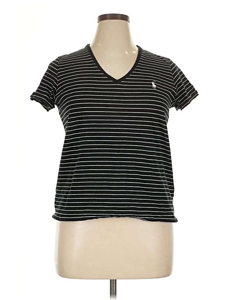 Pre-owned Polo By Ralph Lauren Short Sleeve Polo In Black