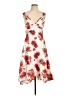 ROMY 100% Polyester Floral Ivory Cocktail Dress Size L - photo 1