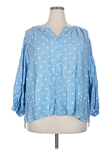 Rose + Olive 3/4 Sleeve Blouse (view 1)