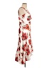 ROMY 100% Polyester Floral Ivory Cocktail Dress Size L - photo 4