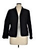 Barry Bricken Houndstooth Black Wool Blazer Size 14 - photo 1