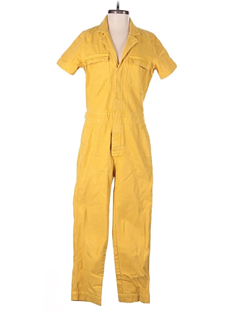 Pre-owned Madewell Jumpsuit In Yellow