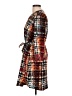 Attention 100% Polyester Tweed Brown Casual Dress Size L - photo 5
