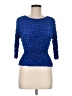 Unbranded 100% Polyester Blue 3/4 Sleeve Top One size (estimated) - photo 1