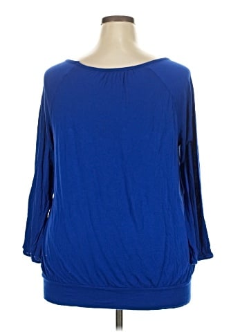 Lane Bryant 3/4 Sleeve T-Shirt (view 2)