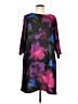 Caroline Rose 100% Polyester Print Black Casual Dress Size L - photo 1