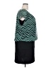 En Focus Studio 100% Polyester Chevron-herringbone Teal Casual Dress Size 20 - photo 4