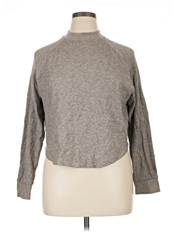 Madewell Waffle-Knit Long-Sleeve Crewneck Tee (view 1)
