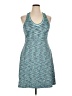 MPG Chevron-herringbone Color Block Teal Casual Dress Size XL - photo 1