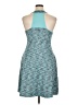 MPG Chevron-herringbone Color Block Teal Casual Dress Size XL - photo 2