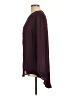 Melissa McCarthy Seven7 100% Polyester Burgundy Long Sleeve Blouse Size L - photo 5