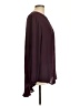 Melissa McCarthy Seven7 100% Polyester Burgundy Long Sleeve Blouse Size L - photo 4