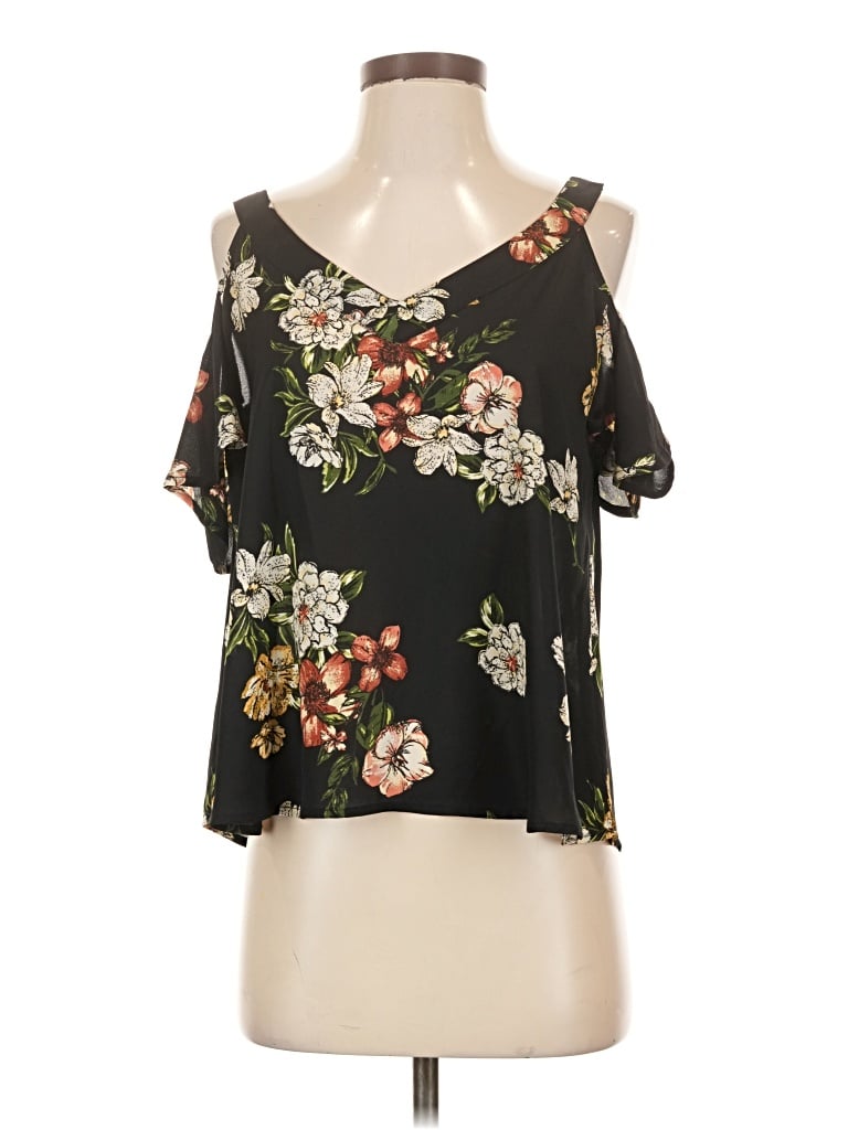 Pre-owned Active Usa Sleeveless Blouse In Black