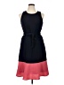 Ivanka Trump 100% Polyester Color Block Blue Casual Dress Size 14 - photo 1