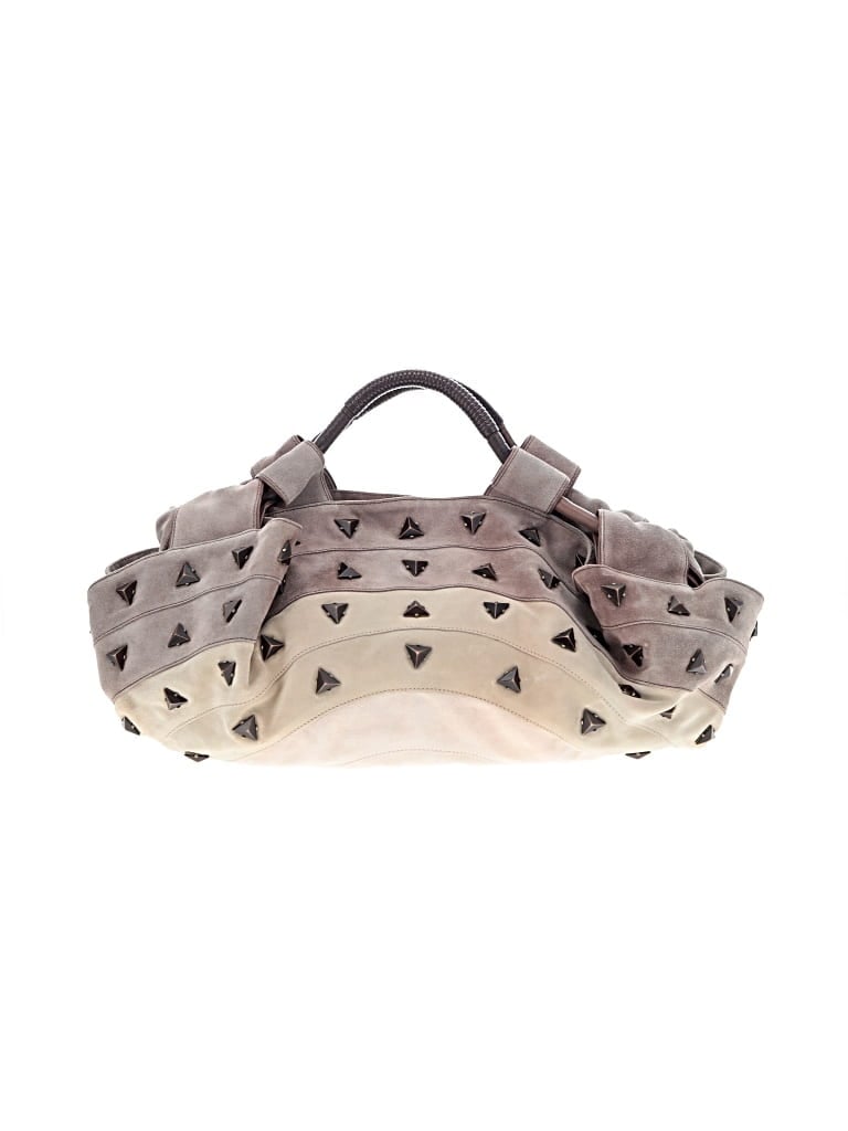 Pre-owned Loewe Leather Hobo Bag In Gray