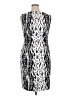 Kasper Graphic Silver Cocktail Dress Size 14 - photo 2