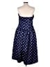Self-Portrait 100% Polyester Polka Dots Blue Cocktail Dress Size 12 - photo 2