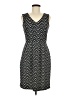 En Focus Studio 100% Polyester Chevron-herringbone Black Cocktail Dress Size 8 - photo 1