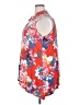 Cupio 100% Rayon Floral Orange Sleeveless Button-Down Shirt Size 2X - photo 5