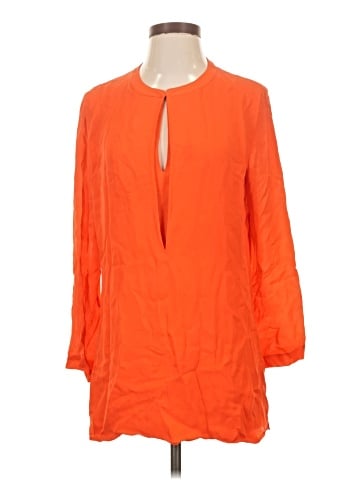 Halston Heritage 3/4 Sleeve Silk Top (view 1)