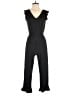 Derek Heart Solid Black Jumpsuit Size M - photo 1