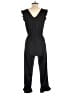 Derek Heart Solid Black Jumpsuit Size M - photo 2