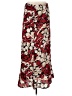 Tribal 100% Polyester Print Red Casual Skirt Size 8 - photo 1