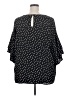 Bobeau Polka Dots Black 3/4 Sleeve Blouse Size 2X - photo 2