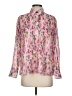 Ganni 100% Polyester Print Pink Long Sleeve Blouse Size EU 34 / US 4 - photo 1