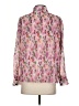Ganni 100% Polyester Print Pink Long Sleeve Blouse Size EU 34 / US 4 - photo 2