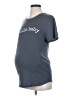 Isabel Maternity Gray Short Sleeve T-Shirt Size Sm Maternity - photo 1