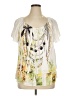 Cato Ivory Short Sleeve Blouse Size XL - photo 1