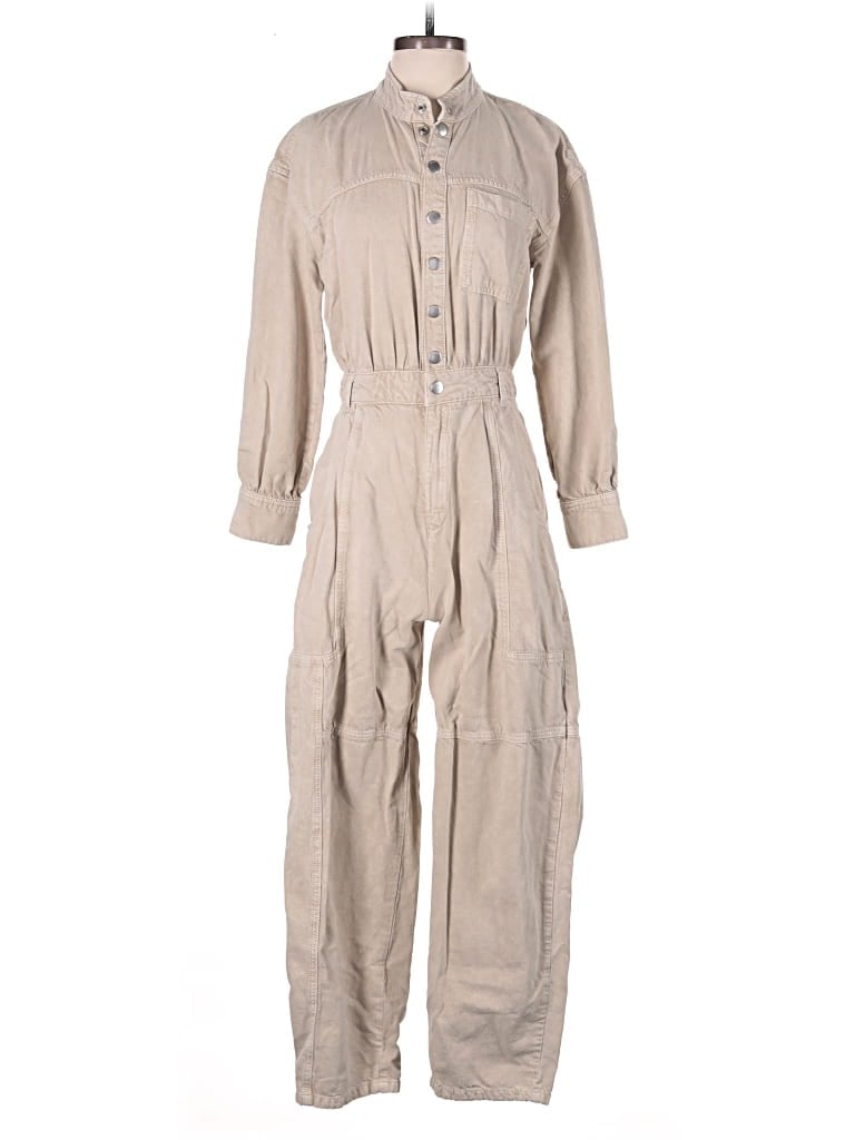 Pre-owned Ba&sh Jumpsuit In Tan