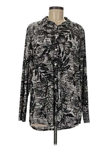 Attitudes by Renee Long Sleeve Blouse (view 1)