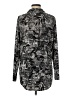 Attitudes by Renee Print Silver Long Sleeve Blouse Size M - photo 2