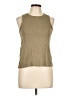 Marled Tan Sleeveless T-Shirt Size L - photo 1
