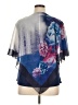 Bleu 100% Polyester Blue Short Sleeve Blouse Size XL - photo 2