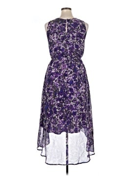 v-neck cocktail dress with sleeves Plus Size 3/4 Sleeve Ruffle Deep A-Line Midi Wedding Guest Size:17